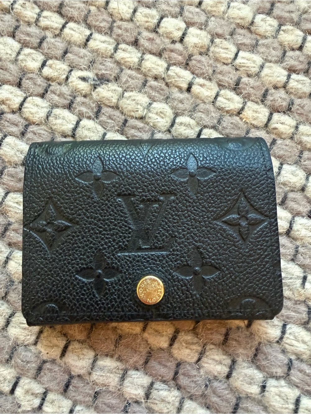 Louis Vuitton Monogram Empreinte Business Card Holder